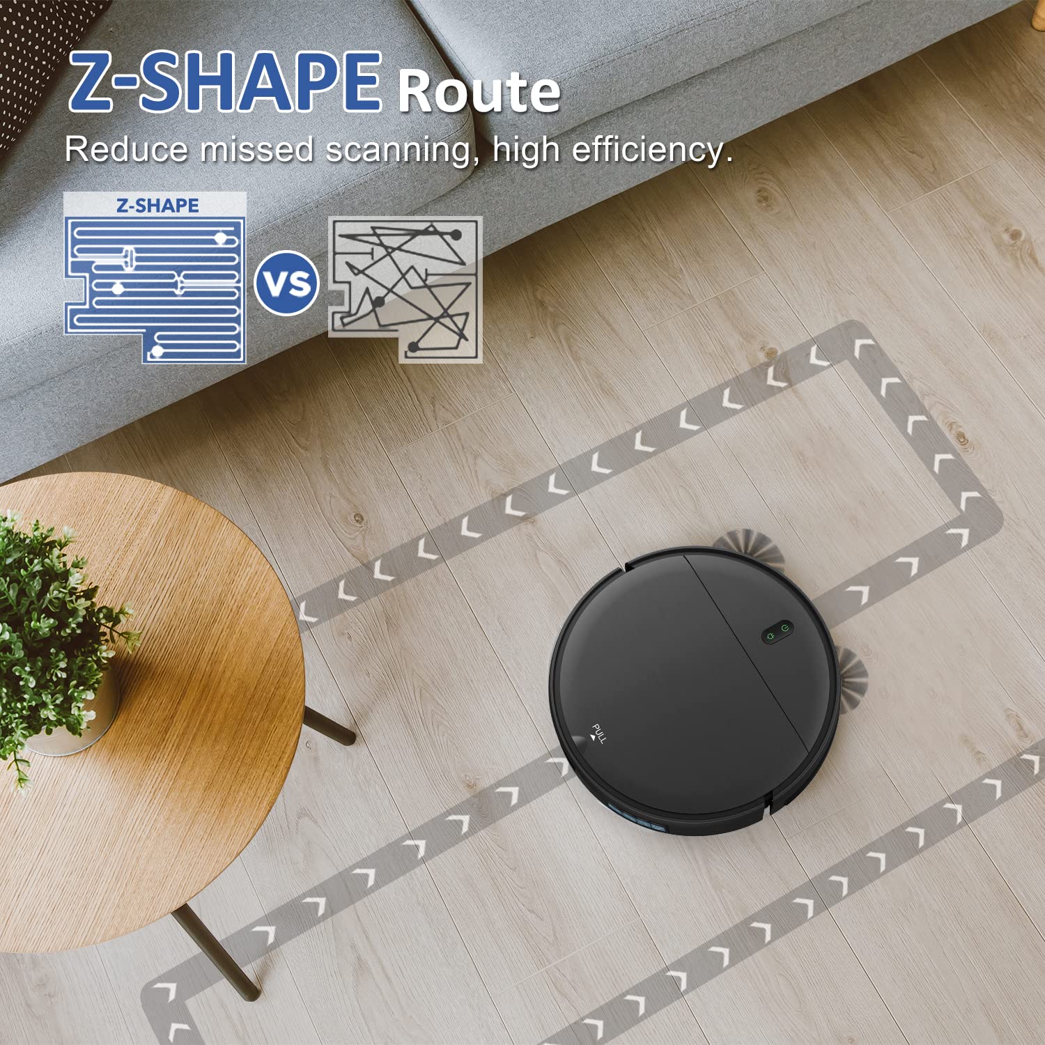 Robot Vacuum And Mop Combo, Wifi/App/Alexa, Robotic Vacuum Cleaner With Schedule, 2 In 1 Mopping Robot Vacuum With Watertank And